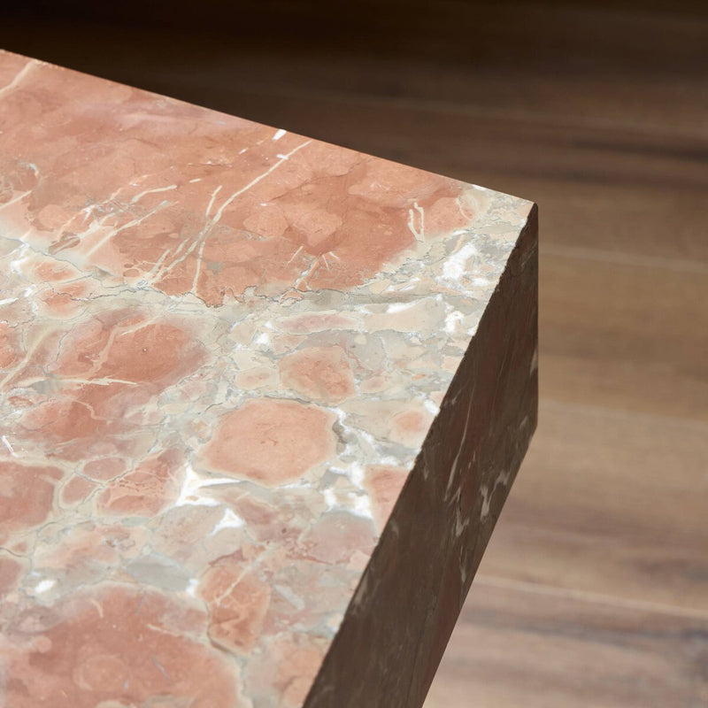 Brando End Table - Smoke And Russet Marble