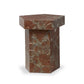 Brando End Table - Smoke And Russet Marble