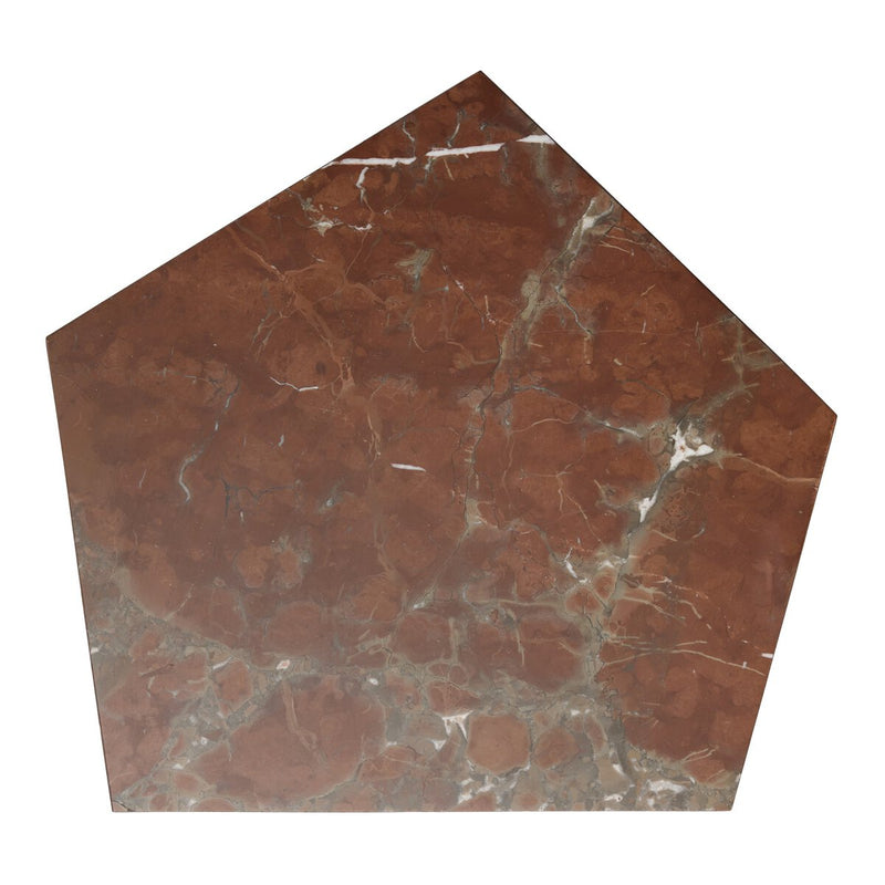 Brando End Table - Smoke And Russet Marble