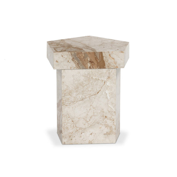 Brando End Table - Desert Taupe Marble