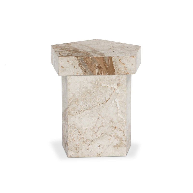 Brando End Table - Desert Taupe Marble