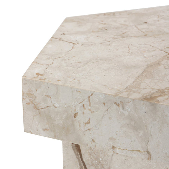 Brando End Table - Desert Taupe Marble