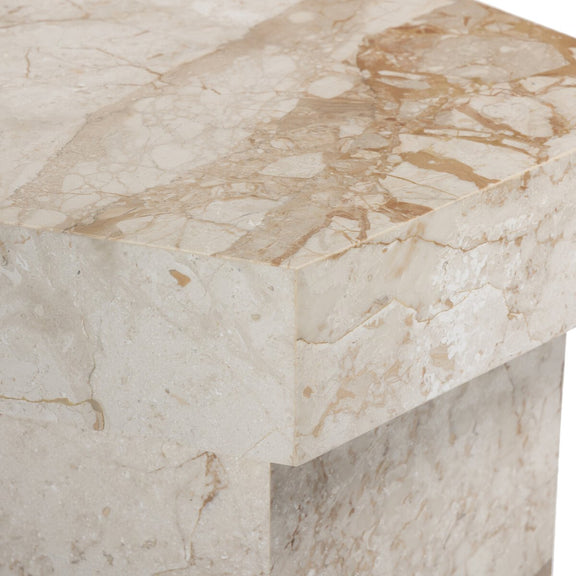 Brando End Table - Desert Taupe Marble