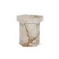 Brando End Table - Desert Taupe Marble
