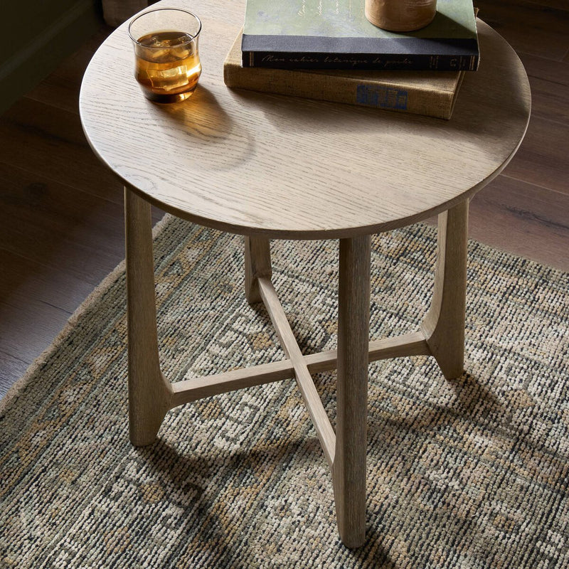 Dupree End Table - Washed Oak