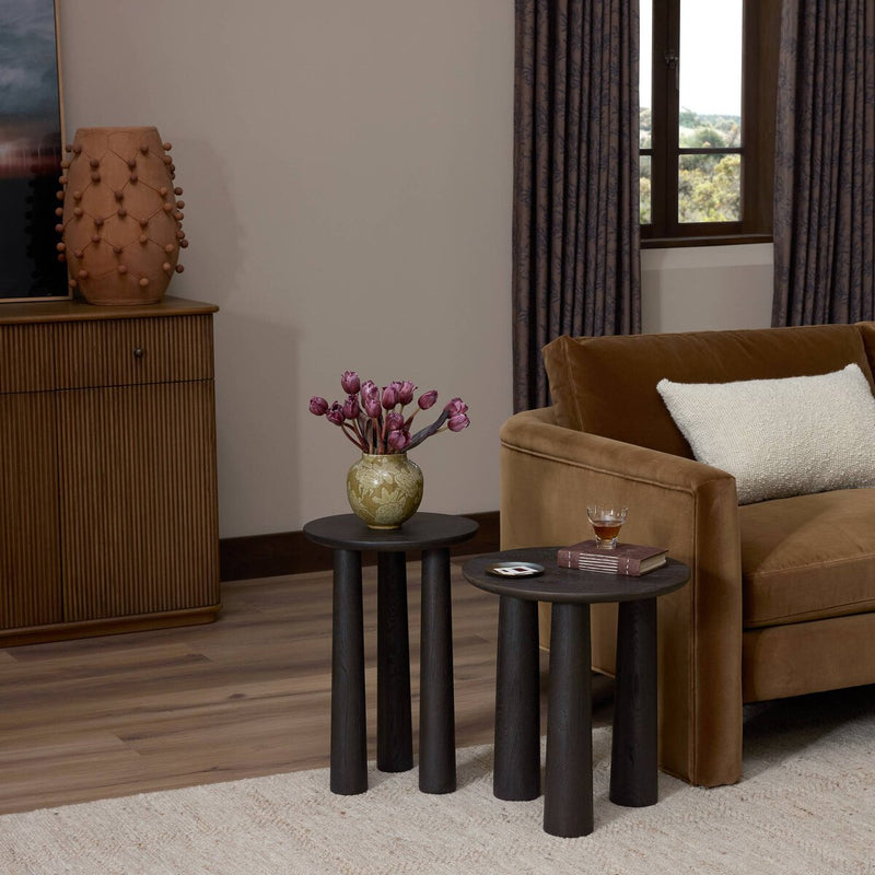 Cooper Nesting End Tables - Smoked Black