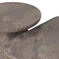 Zane Coffee Table Set - Warm Grey Marble