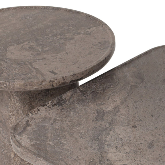 Zane Coffee Table Set - Warm Grey Marble