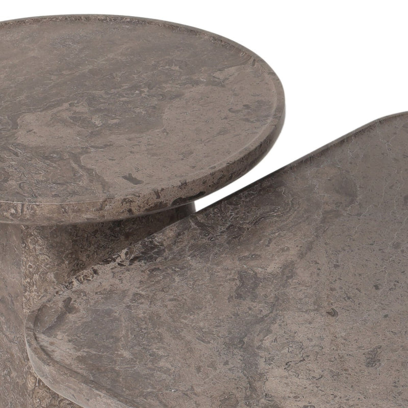 Zane Coffee Table Set - Warm Grey Marble