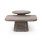 Zane Coffee Table Set - Warm Grey Marble