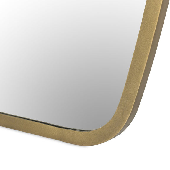 Vault Mirror - Antique Brass Iron