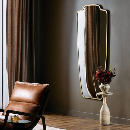 Vault Mirror - Antique Brass Iron