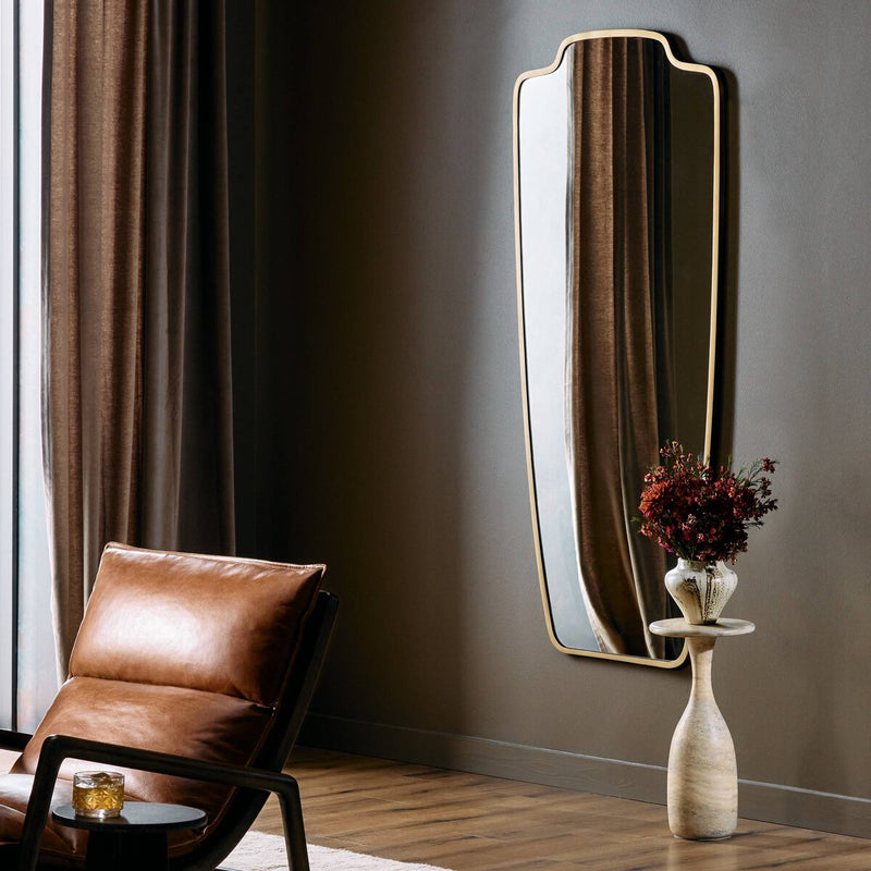 Vault Mirror - Antique Brass Iron
