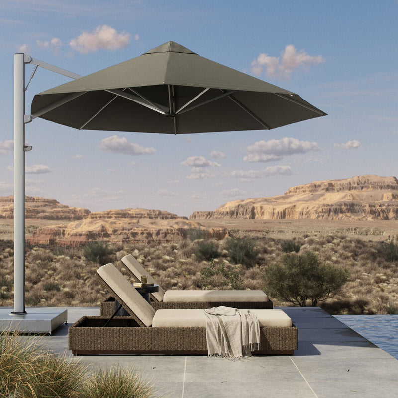 Shadowspec Serenity Outdoor Octagon Umbrella - Alpine Stone