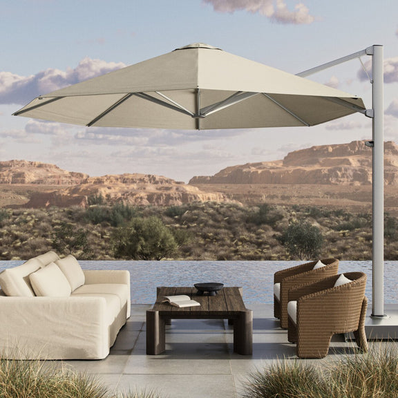 Shadowspec Serenity Outdoor Octagon Umbrella - Oyster