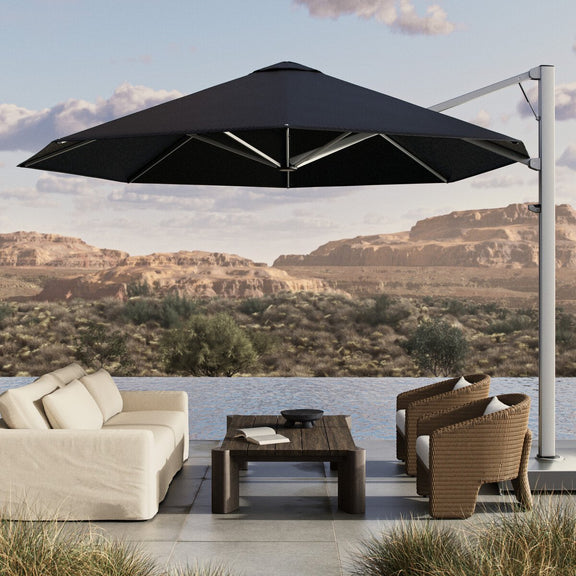 Shadowspec Serenity Outdoor Octagon Umbrella - Black