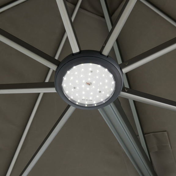 Shadowspec Serenity Outdoor Square Umbrella - Alpine Stone
