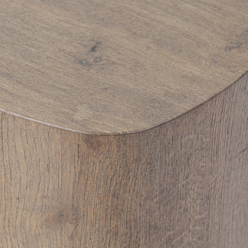 Tycho Pedestal - Brown Oak Veneer