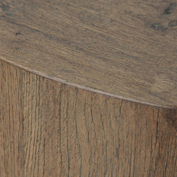 Tycho Pedestal - Brown Oak Veneer