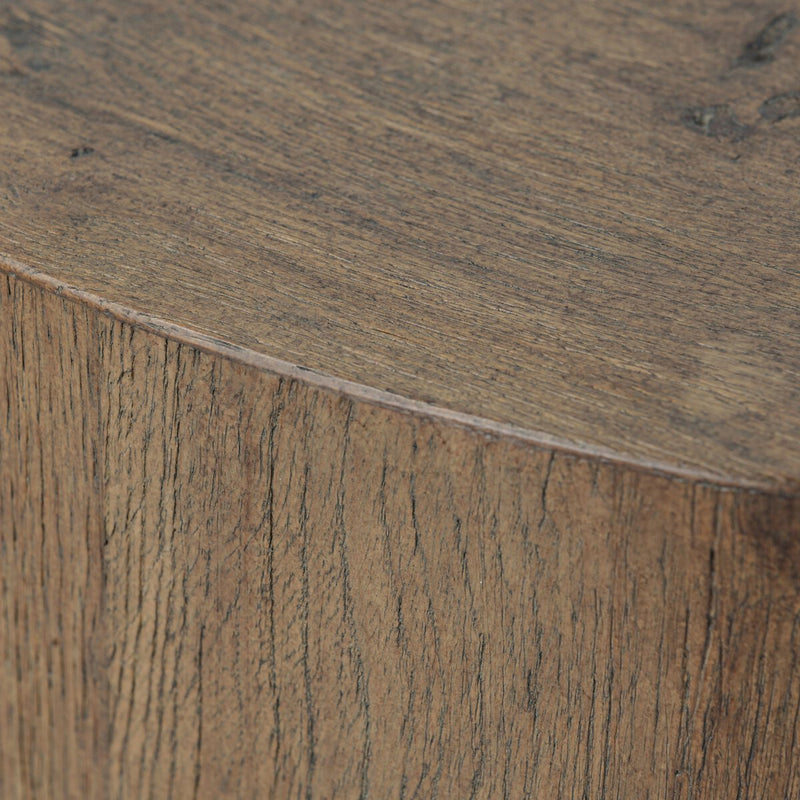 Tycho Pedestal - Brown Oak Veneer