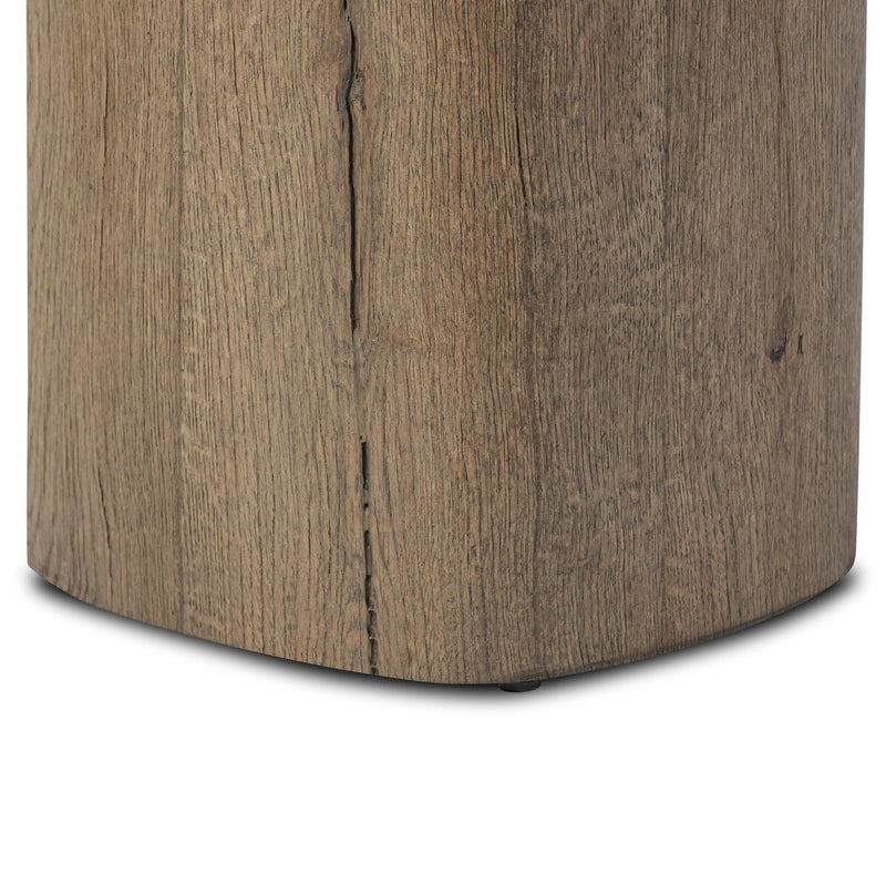 Tycho Pedestal - Brown Oak Veneer