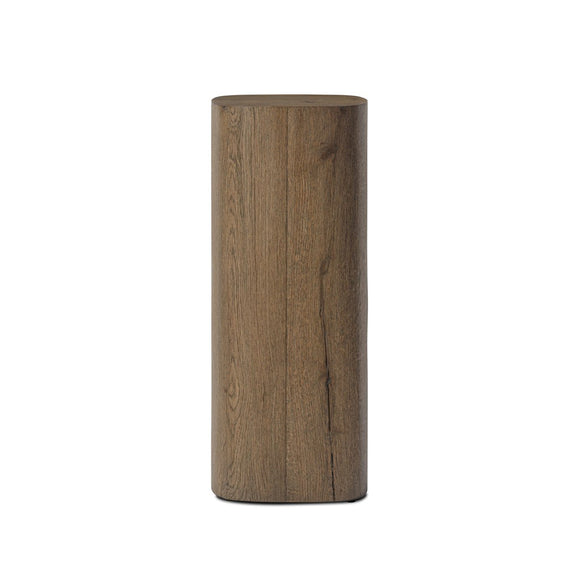 Tycho Pedestal - Brown Oak Veneer