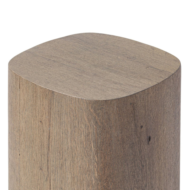 Tycho Pedestal - Brown Oak Veneer