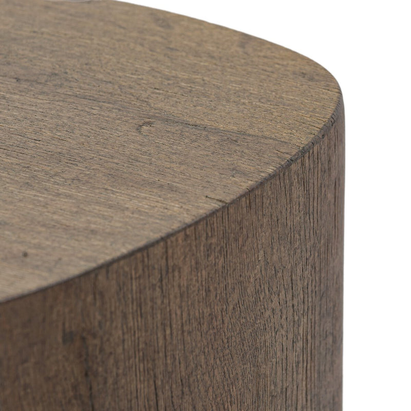Tycho Pedestal - Brown Oak Veneer