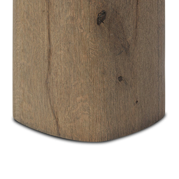 Tycho Pedestal - Brown Oak Veneer