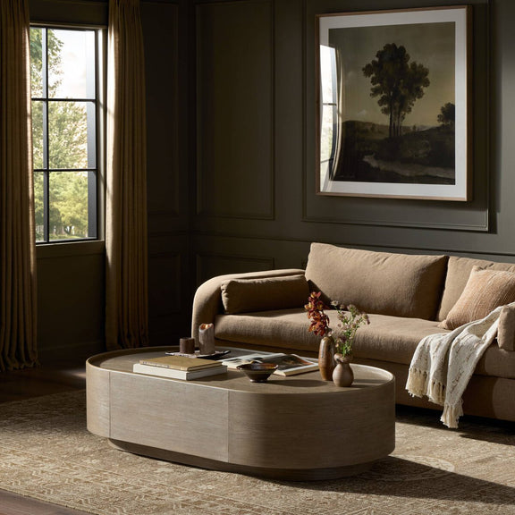 Kafta Coffee Table - Warm Natural Flat Oak Veneer Water-based