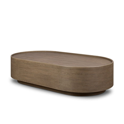 Kafta Coffee Table - Warm Natural Flat Oak Veneer Water-based