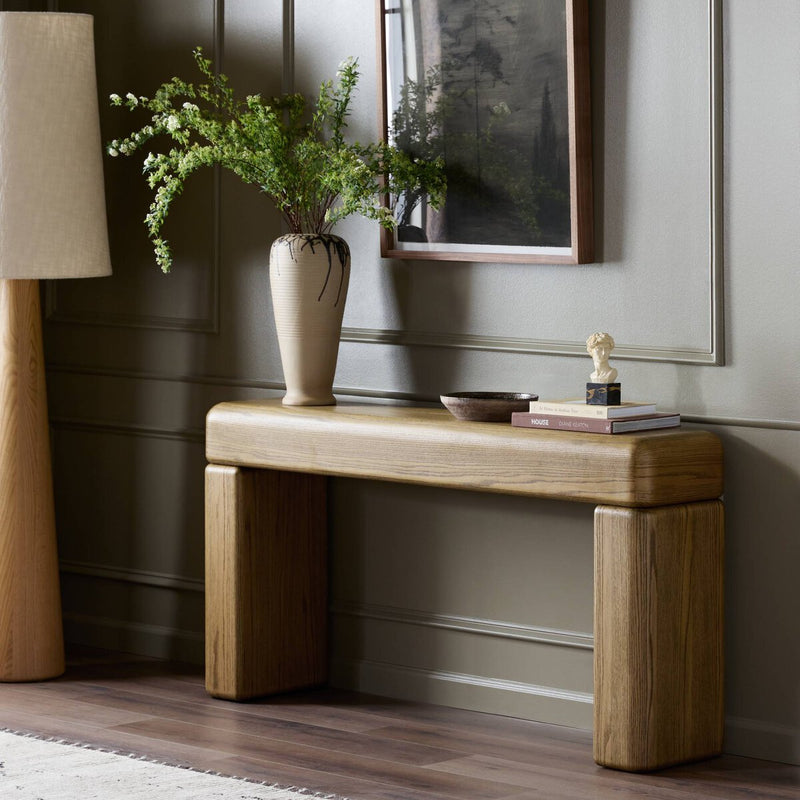 Eva Console Table - Drifted Oak Veneer