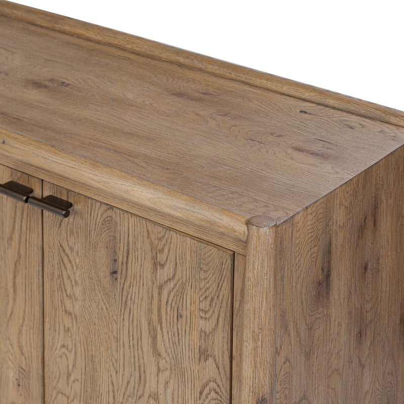 Glenview 4 Door Sideboard - Weathered Oak