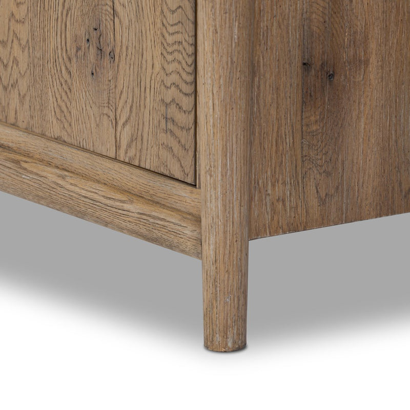 Glenview 4 Door Sideboard - Weathered Oak