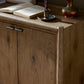 Glenview 4 Door Sideboard - Weathered Oak