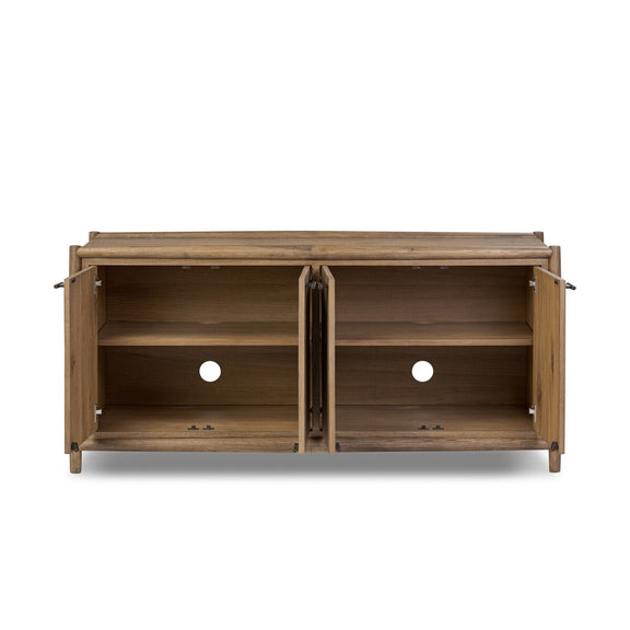 Glenview 4 Door Sideboard - Weathered Oak