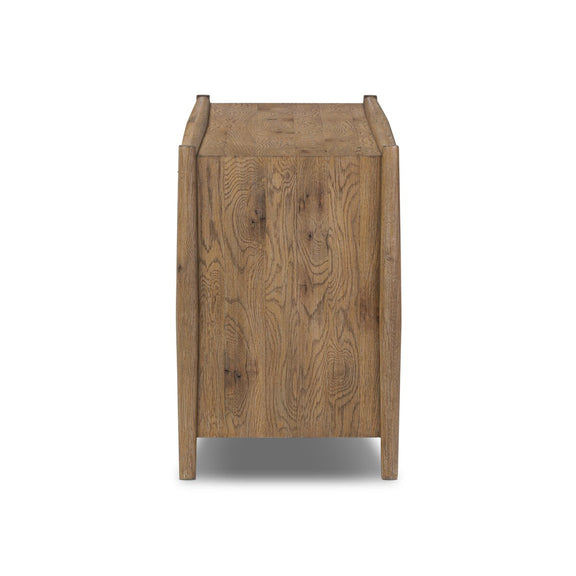 Glenview 4 Door Sideboard - Weathered Oak