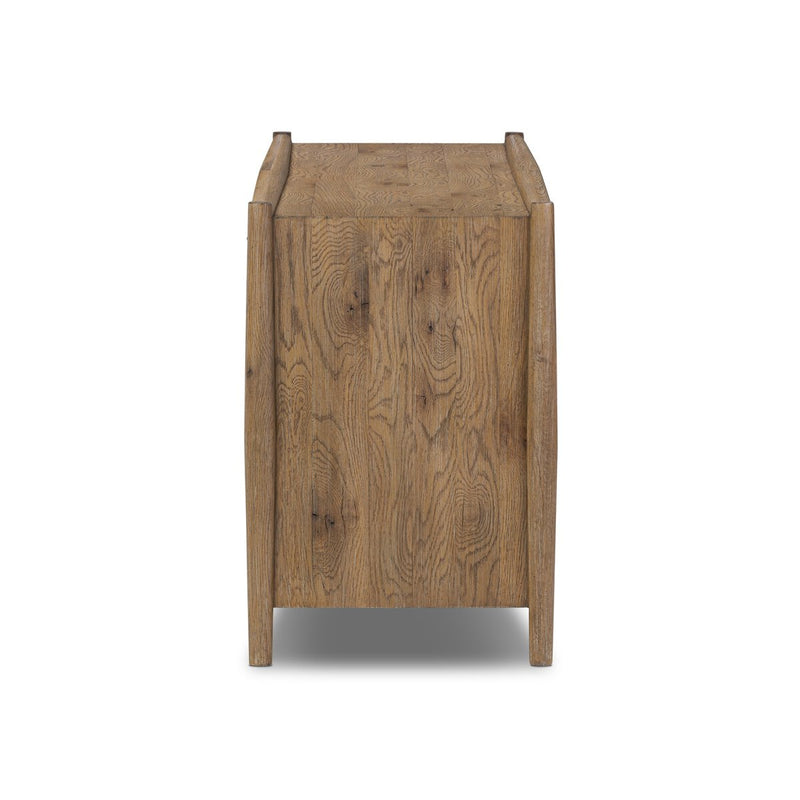 Glenview 4 Door Sideboard - Weathered Oak