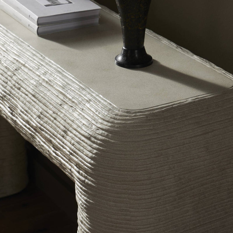 Cirri Console Table - Smooth Lunar Concrete
