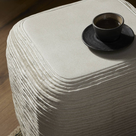 Cirri End Table - Smooth Lunar Concrete