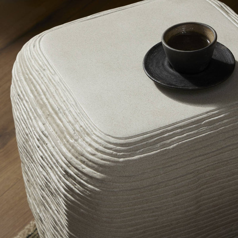 Cirri End Table - Smooth Lunar Concrete
