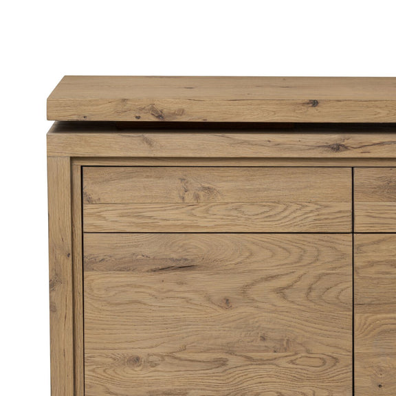 Noah Rotating Desk - Aged Smoked Oak Resawn