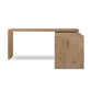 Noah Rotating Desk - Aged Smoked Oak Resawn