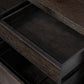 Noah Rotating Desk - Smoked Black Resawn Oak