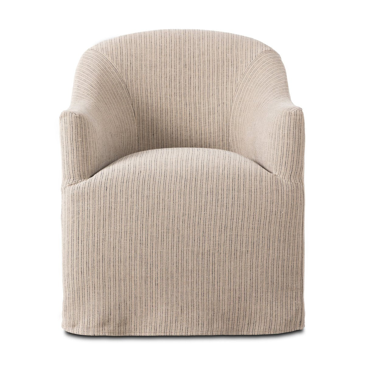 Cove Dining Chair With Casters - Laine Navy