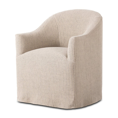 Cove Dining Chair With Casters - Laine Navy