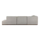 Adler Outdoor 4-Piece Sectional - Concha Fog