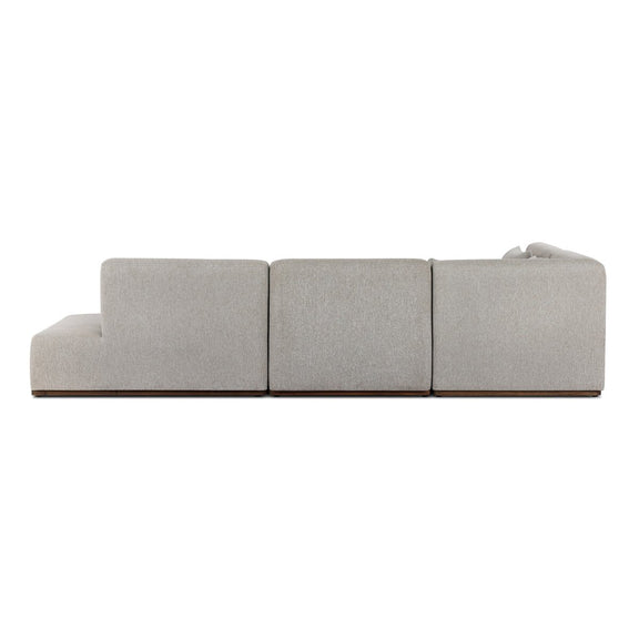 Adler Outdoor 4-Piece Sectional - Concha Fog