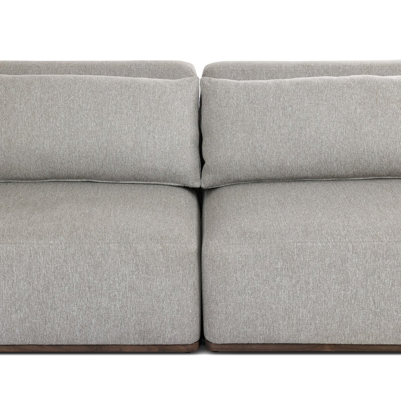 Adler Outdoor 4-Piece Sectional - Concha Fog
