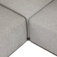Adler Outdoor 4-Piece Sectional - Concha Fog
